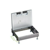 Padlódoboz szerelőkeret+fedél perem nélkül betonpadlóhoz 12/18-modul fém 264mm x 219mm x 81mm LEGRAND