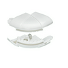 Parapetcsatorna külső sarok 105/150/195x65-höz 60-120° fényesfehér műanyag alap+fedél DLP LEGRAND