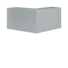 Parapetcsatorna külső sarok 80x130-hoz 82mm x 130mm x 90° alap+fedél műanyag FB Hager