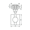 Párhuzamos összekötő  Rd 7-10 mm-hez párhuzamos összekötő acél PV 7.10 FRM10X35 STTZN DEHN