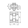 Párhuzamos összekötő Rd4-10mm párhuzamos összekötő acél PV 4.10 SKM8X30 STTZN DEHN