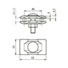 Párhuzamos összekötő Rd6-22mm párhuzamos összekötő acél PV 6.22 FRM10X40 STTZN DEHN