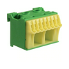 PE-kapocsblokk QuickConnenct zöld-sárga 1P 63A csavarmentes 8csatl./<6mm2 2csatl./25mm2 KN Hager