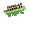 PE-kapocsblokk zöld-sárga 60A csavaros 4csatl./10mm2 3csatl./16mm2 KM Hager