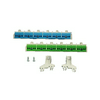 PE+N-kapocs elosztóblokk 75A zöld 6x(1x25+4x4mm2) kék 6x(1x25+4x4mm2) 5-pólus Fixconnect Hensel