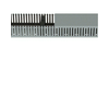 Perforált huzalozócsatorna 20mm 20mm x 2000mm gránitszürke alap-perforált 7.5mm DNG Hager