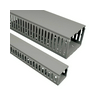 Perforált huzalozócsatorna 30mm x 30mm x 2000mm gránitszürke öntapadó+perforált fedéllel RK KOPOS