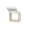 Plexo55 Program Mosaic adapter elefántcsont füstszínű csapófedéllel SQ70/SQ70 LEGRAND
