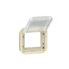 Plexo55 Program Mosaic adapter elefántcsont füstszínű csapófedéllel SQ70/SQ70 LEGRAND