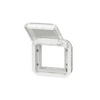Plexo55 Program Mosaic adapter füstszínű csapófedéllel SQ70/SQ70 fehér LEGRAND