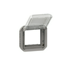 Plexo55 Program Mosaic adapter füstszínű csapófedéllel SQ70/SQ70 szürke LEGRAND