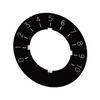 Potenciométer skála d22 0…10 fekete kerek 40mm/ SIRIUS ACT SIEMENS