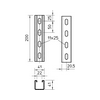 Profilsín perforált 0,2m C-profil 41mm x 41mm szalaghorganyzott MSL4141P0200FS OBO-BETTERMANN