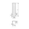 Profilsín perforált 0,3m U-profil 70mm x 50mm merítetten horganyzott US 7 30 FT OBO-BETTERMANN