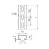 Profilsín perforált 0,9m C-profil 50mm x 30mm merítetten horganyzott MS5030P0900FT OBO-BETTERMANN