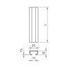 Profilsín 2m C-profil 25mm x 12mm merítetten horganyzott acél CL2512UP2000FT OBO-BETTERMANN