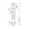 Profilsín perforált 2m C-profil 27mm x 12.5mm merítetten horganyzott CL2712P2000FT OBO-BETTERMANN