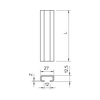 Profilsín 2m C-profil 27mm x 12.5mm merítetten horganyzott acél CL2712UP2000FT OBO-BETTERMANN