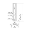 Profilsín perforált 2m C-profil 30mm x 15mm merítetten horganyzott CM3015P2000FT OBO-BETTERMANN