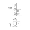 Profilsín perforált 3m C-profil 41mm x 41mm szalaghorganyzott acél MSL4141P3000FS OBO-BETTERMANN
