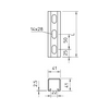 Profilsín perforált 0,4m C-profil 41mm 41mm x merítetten horganyzott MS4141P0400FT OBO-BETTERMANN
