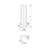 Profilsín perforált 1,1m U-profil 70mm x 50mm x tűzihorganyzott acél US 7 110 FT OBO-BETTERMANN
