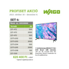 Profiset SET-6 8100db vezetékösszekötő + Samsung Televízió  WAGO