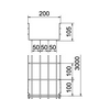 Rácsos kábeltálca 3m merítetten horganyzott acél U-alak 105mm x GRM 105 200 FT OBO-BETTERMANN