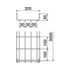 Rácsos kábeltálca 3m merítetten horganyzott acél U-alak 55mm x GRM 55 200 4.8FT OBO-BETTERMANN