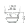 Rb LED lámpatest 1, 2-zóna/gáz 21, 22-zóna/por beépített LED 1x 50W 110-240V Elux6002/4 R.STAHL