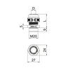 Rb tömszelence Ex-e M 20 műanyag fekete 7-12mm-kábelátmérőhöz VTEC EX M20 SW OBO-BETTERMANN