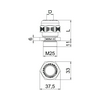 Rb tömszelence Ex-e M 25 12-18mm-kábelátmérőhöz műanyag kezeletlen VTEC EX M25 SW OBO-BETTERMANN