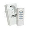 RF készlet 1dugaljadapter+1távirányító 3600/600W 230VAC-táp fehér 433MHz TRACON