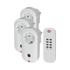 RF készlet 3dugaljadapter+1távirányító 1000W 25m 230VAC-táp fehér 433MHz ComfortLine LECTRA