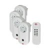 RF készlet 4dugaljadapter+1távirányító 1000W 230VAC-táp fehér 433MHz ComfortLine LECTRA