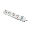 RF okos asztali elosztósáv tuya WiFi 16A/240V 4x2P+F 2xUSB-A USB-C 1,5m falonkívüli fehér TRACON