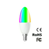 RF okos LED lámpa WiFi+eWeLink-Remote RGB CCT B36 gyertya 5W- E14 470lm DIM AC RGBW E14 SmartWise