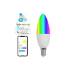 RF okos LED lámpa WiFi+eWeLink-Remote RGB CCT B36 gyertya 5W- E14 470lm DIM AC RGBW E14 SmartWise