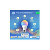 RF okos LED lámpa WiFi Tuya Matter RGB A60 körte A 9W- E27 800lm DIM 200-230V AC 30000h P3 nous