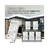 RF okos LED vezérlő ZigBee3.0 Pro+RF RGB(W)  CCT 1xDI 5in1 12-24V 0-20000mA IP20 9154-51 GLEDOPTO