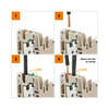 Emeletes sorkapocs TS35 22A 800V narancs 2.5mm2/érvéghüvely rugószorításos S2T 2.5 OR Weidmüller