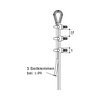 Sodronyszorító bilincs szimpla 6.5mm-átmérő 9mm rozsdamentes acél SSCWG-2 Niedax