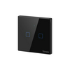 Sonoff TX T3EU2C WiFi+RF érintős 2 gombos csillárkapcsoló fekete