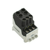 Sorkapocs elosztóblokk 2x25/6x10mm2 1-szint 101A fekete csavaros WPD 100 2X25/6X10 BK Weidmüller