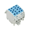 Sorkapocs elosztóblokk 4x35+4x25mm2 1-szint 202A kék csavaros WPD 202 4X35/4X25 BL Weidmüller