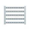 Sorkapocsjelölő lap 101-150 vízszintes fehér 5mm-modultáv DEK 5 FW 101-150 Weidmüller