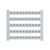 Sorkapocsjelölő lap 15 vízszintes fehér 5mm-modultáv DEK 5 GW 15 Weidmüller