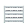 Sorkapocsjelölő lap 151-200 vízszintes fehér 5mm-modultáv DEK 5 FW 151-200 Weidmüller