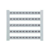 Sorkapocsjelölő lap 451-500 vízszintes fehér 5mm-modultáv DEK 5 FW 451-500 Weidmüller