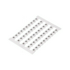 Sorkapocsjelölő lap PE vízszintes fehér 5mm-modultáv DEK 5 GW PE Weidmüller